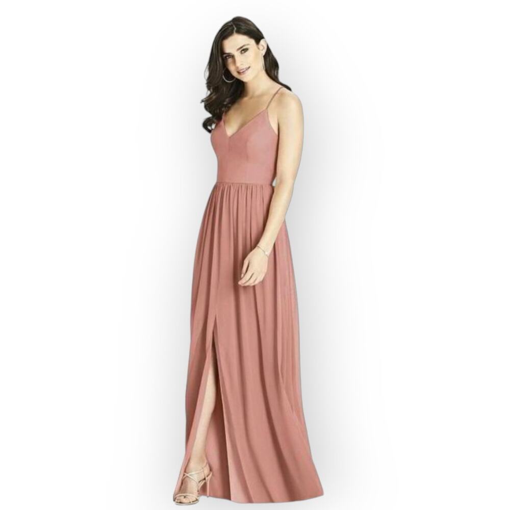 Dessy Collection Bridesmaids 3019 Gown 6 NWT Desert Rose NWT Wedding Romantic